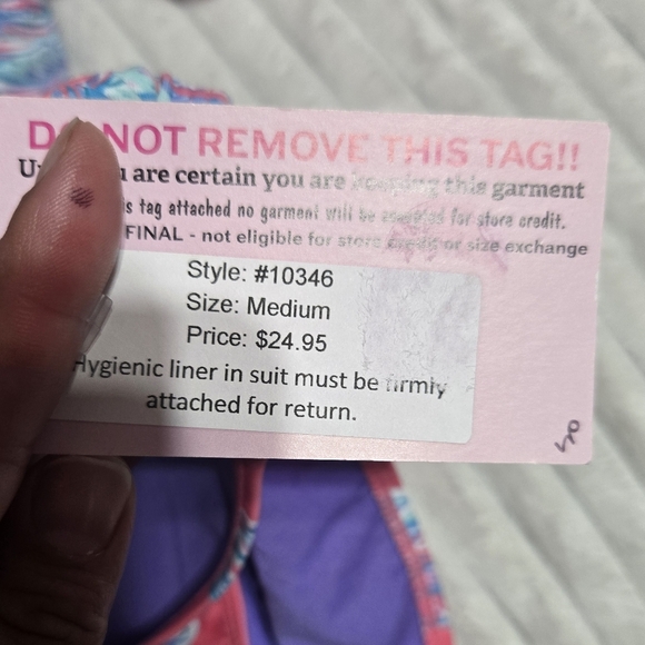 Giddy Up Glamour Bathing Suit Bikini NWT Cold Shoulder Top Sz S/M - Picture 8 of 9